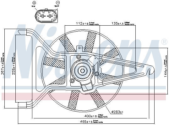 Ventilateur, refroidissement du moteur | NISSENS