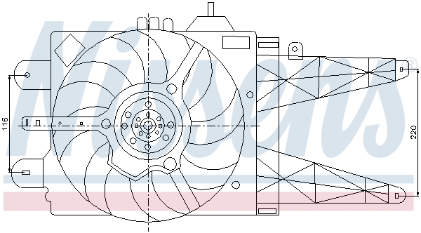 Ventilateur, refroidissement du moteur | NISSENS