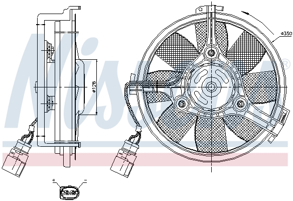 Ventilateur, refroidissement du moteur | NISSENS