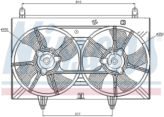 Ventilateur, refroidissement du moteur | NISSENS