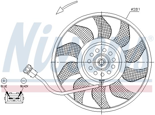 Ventilateur, refroidissement du moteur | NISSENS