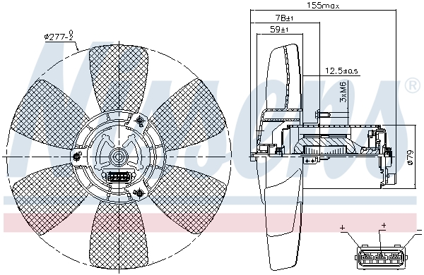 Ventilateur, refroidissement du moteur | NISSENS