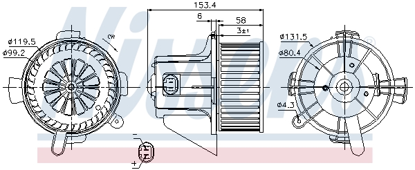 Pulseur d'air habitacle | NISSENS