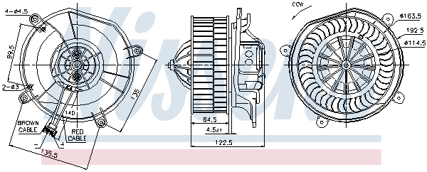 Pulseur d'air habitacle | NISSENS