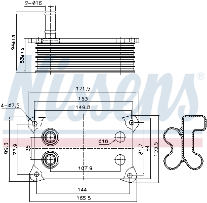 Radiateur d'huile | NISSENS