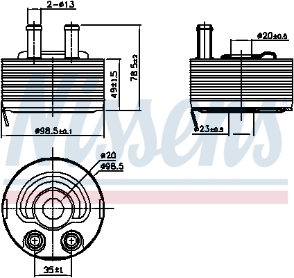 Radiateur d'huile | NISSENS
