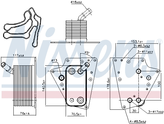 Radiateur d'huile | NISSENS