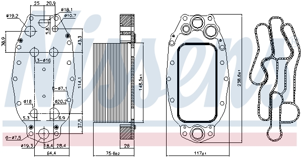 Radiateur d'huile | NISSENS