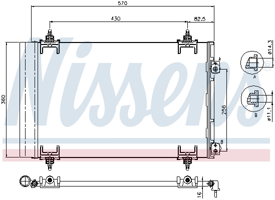 Condenseur, climatisation | NISSENS