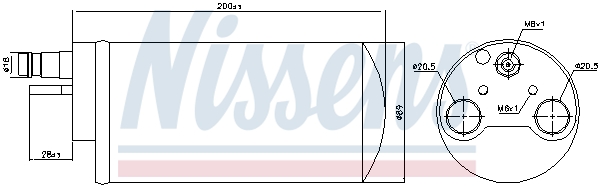 Filtre déshydratant, climatisation | NISSENS