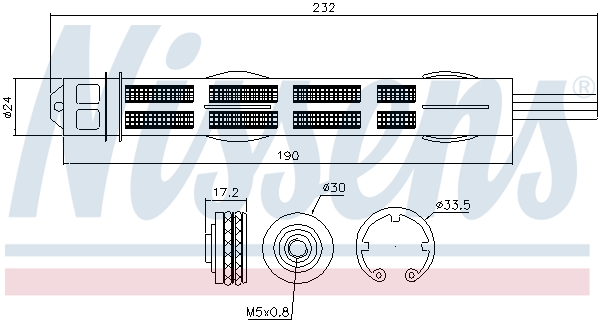 Filtre déshydratant, climatisation | NISSENS