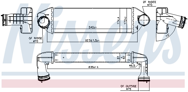 Intercooler, échangeur | NISSENS