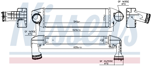 Intercooler, échangeur | NISSENS