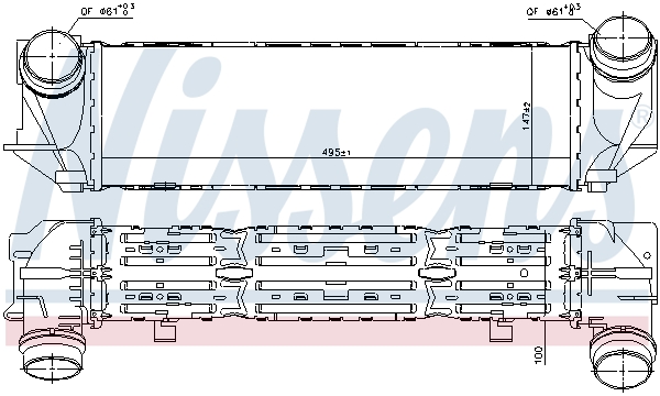 Intercooler, échangeur | NISSENS