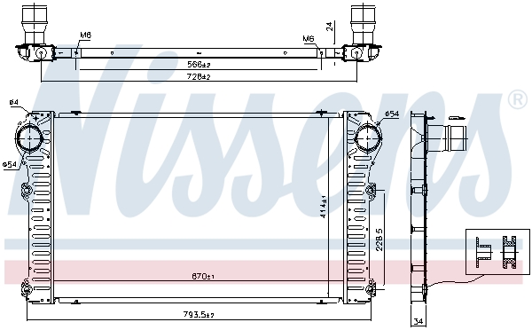 Intercooler, échangeur | NISSENS