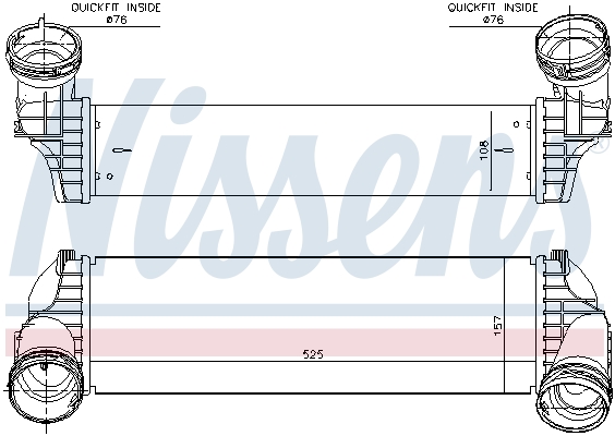 Intercooler, échangeur | NISSENS