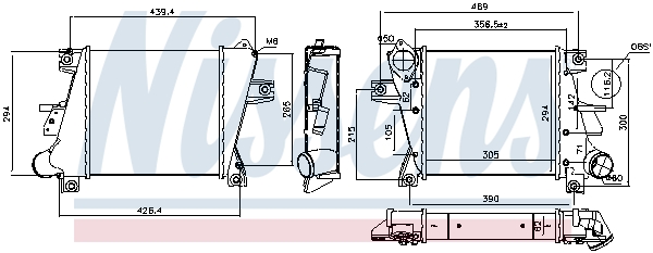 Intercooler, échangeur | NISSENS