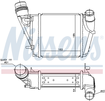 Intercooler, échangeur | NISSENS