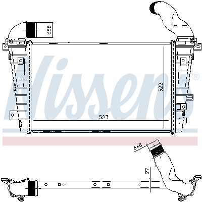 Intercooler, échangeur | NISSENS