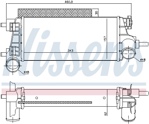 Intercooler, échangeur | NISSENS