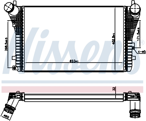 Intercooler, échangeur | NISSENS