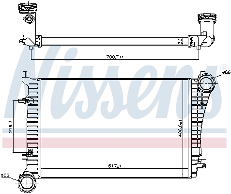 Intercooler, échangeur | NISSENS