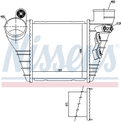 Intercooler, échangeur | NISSENS