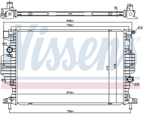 Image du produit pour Radiateur, refroidissement du moteur