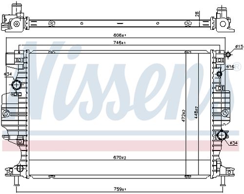 Image du produit pour Radiateur, refroidissement du moteur