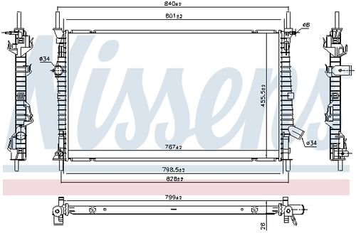 Image du produit pour Radiateur, refroidissement du moteur