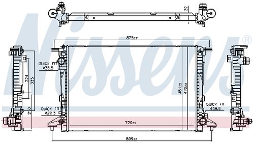 Image du produit pour Radiateur, refroidissement du moteur