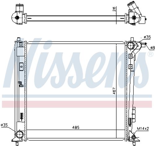 Image du produit pour Radiateur, refroidissement du moteur