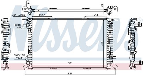 Image du produit pour Radiateur, refroidissement du moteur