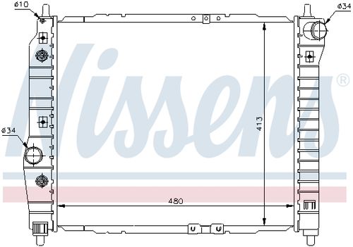 Image du produit pour Radiateur, refroidissement du moteur
