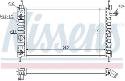 Image du produit pour Radiateur, refroidissement du moteur