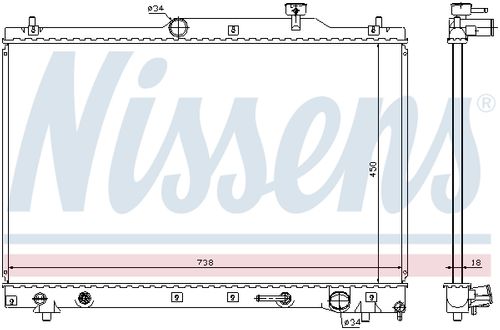 Image du produit pour Radiateur, refroidissement du moteur