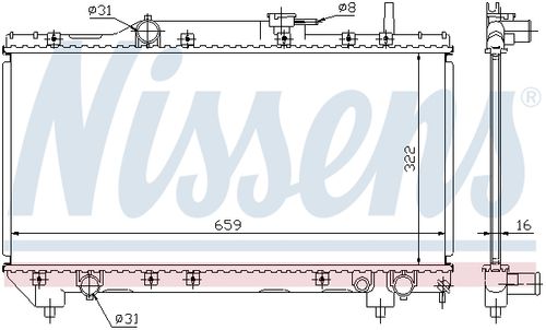 Image du produit pour Radiateur, refroidissement du moteur