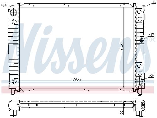 Image du produit pour Radiateur, refroidissement du moteur