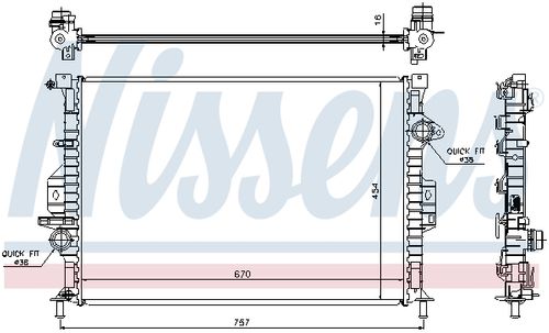 Image du produit pour Radiateur, refroidissement du moteur