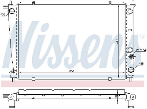 Image du produit pour Radiateur, refroidissement du moteur