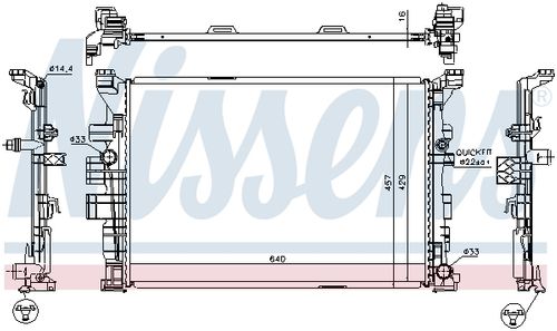 Image du produit pour Radiateur, refroidissement du moteur