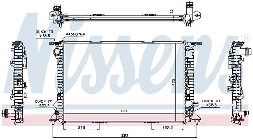Image du produit pour Radiateur, refroidissement du moteur