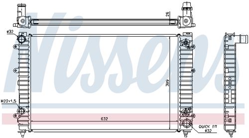 Image du produit pour Radiateur, refroidissement du moteur