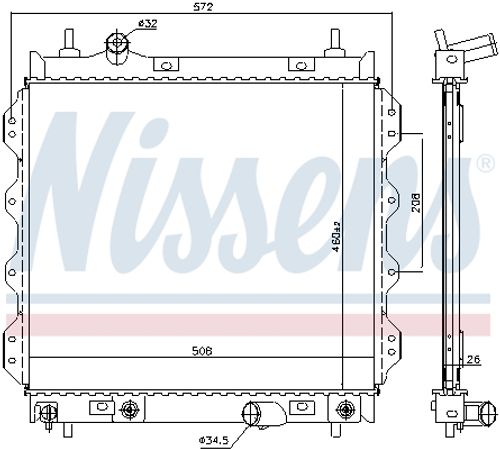 Image du produit pour Radiateur, refroidissement du moteur