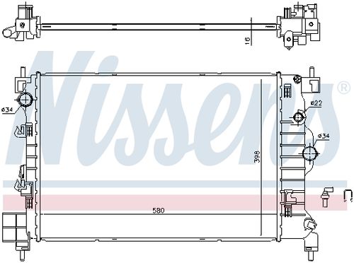 Image du produit pour Radiateur, refroidissement du moteur