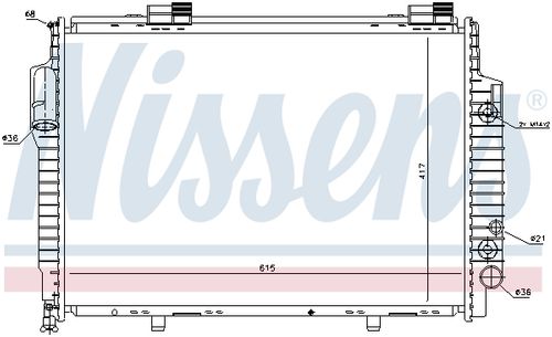 Image du produit pour Radiateur, refroidissement du moteur