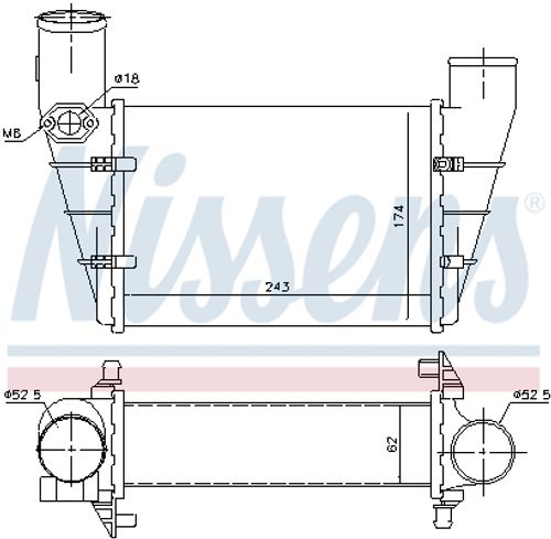 Image du produit pour Intercooler, échangeur
