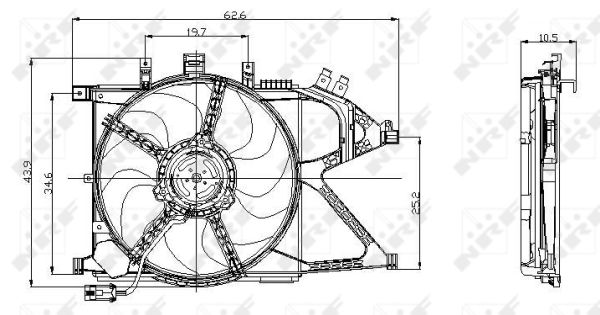 Ventilateur, refroidissement du moteur | NRF