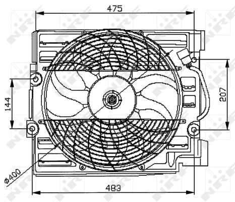 Ventilateur, refroidissement du moteur | NRF