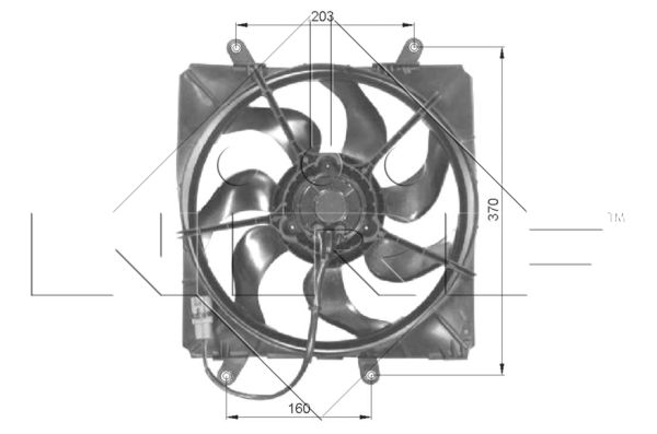 Ventilateur, refroidissement du moteur | NRF